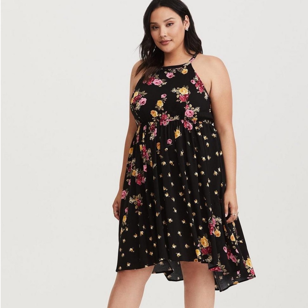 Torrid rayon hi-low dress